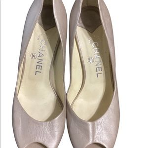 Chanel open heels 38.5